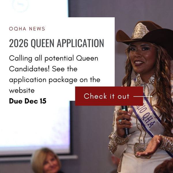Apply to be OQHAs 2026 Queen! (By Dec 15)